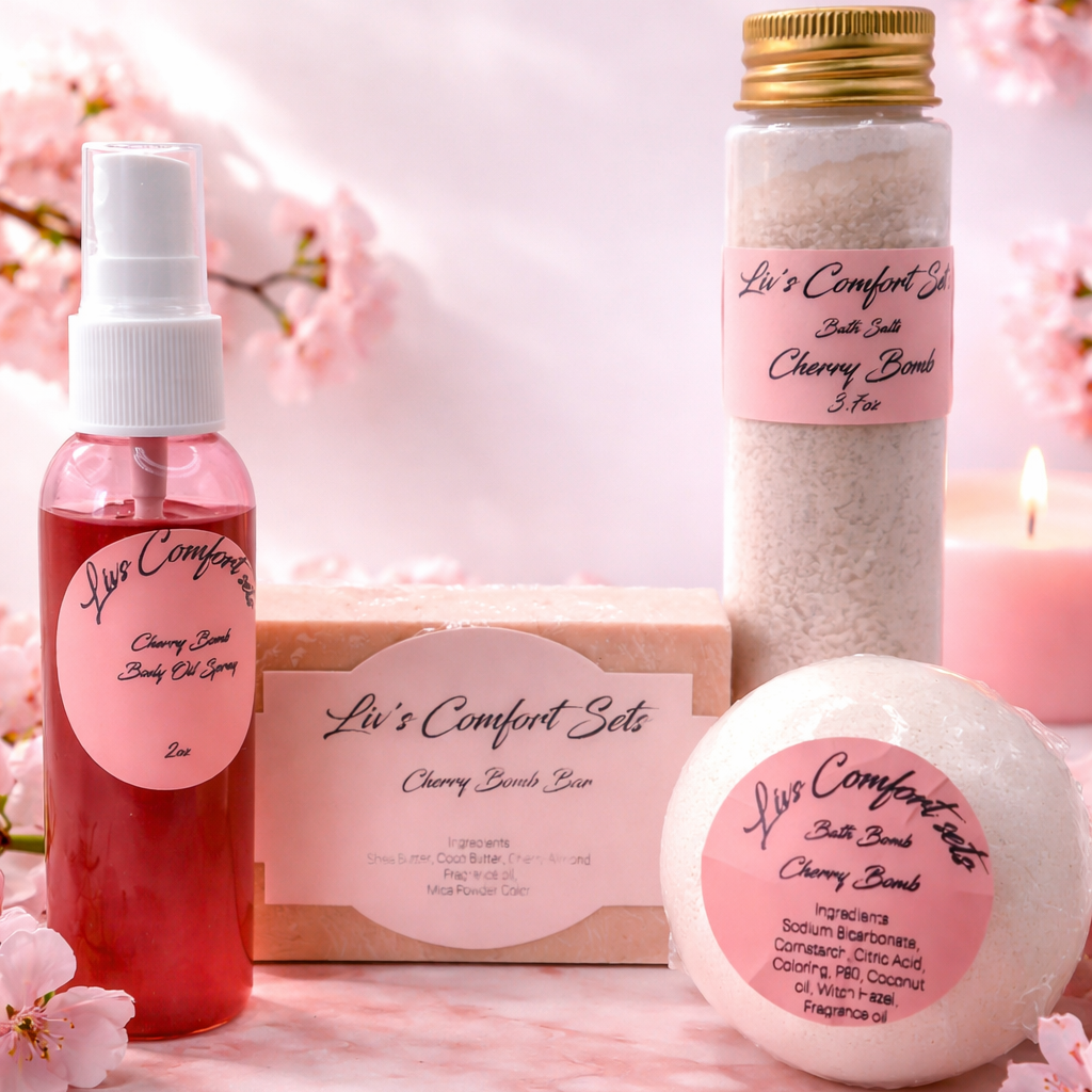 Cherry Bomb Self Care Set